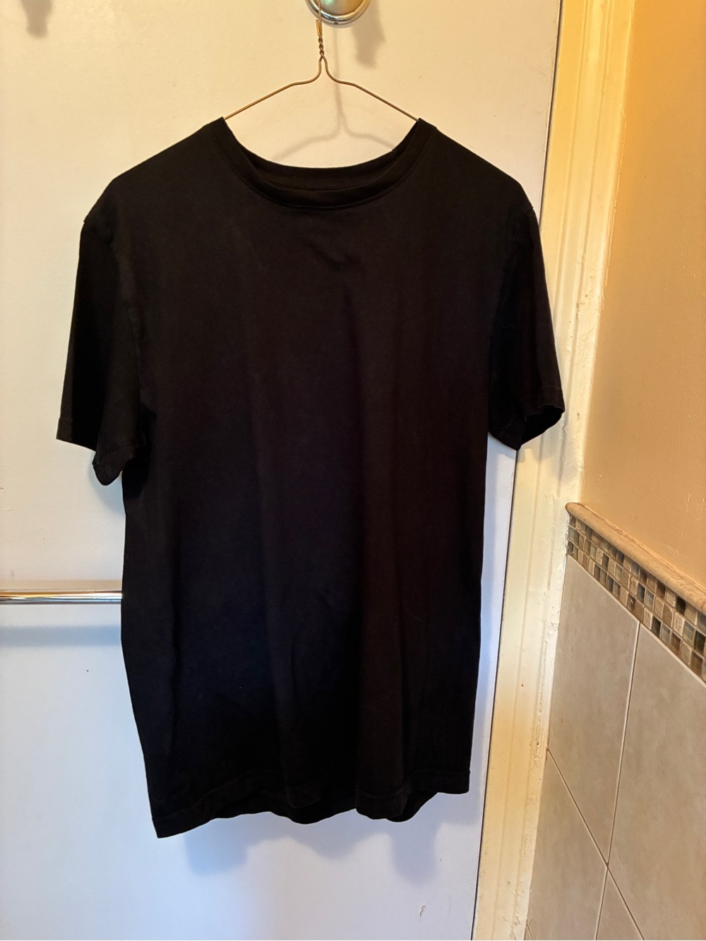 Men's Classic Black Crew Neck T-Shirt